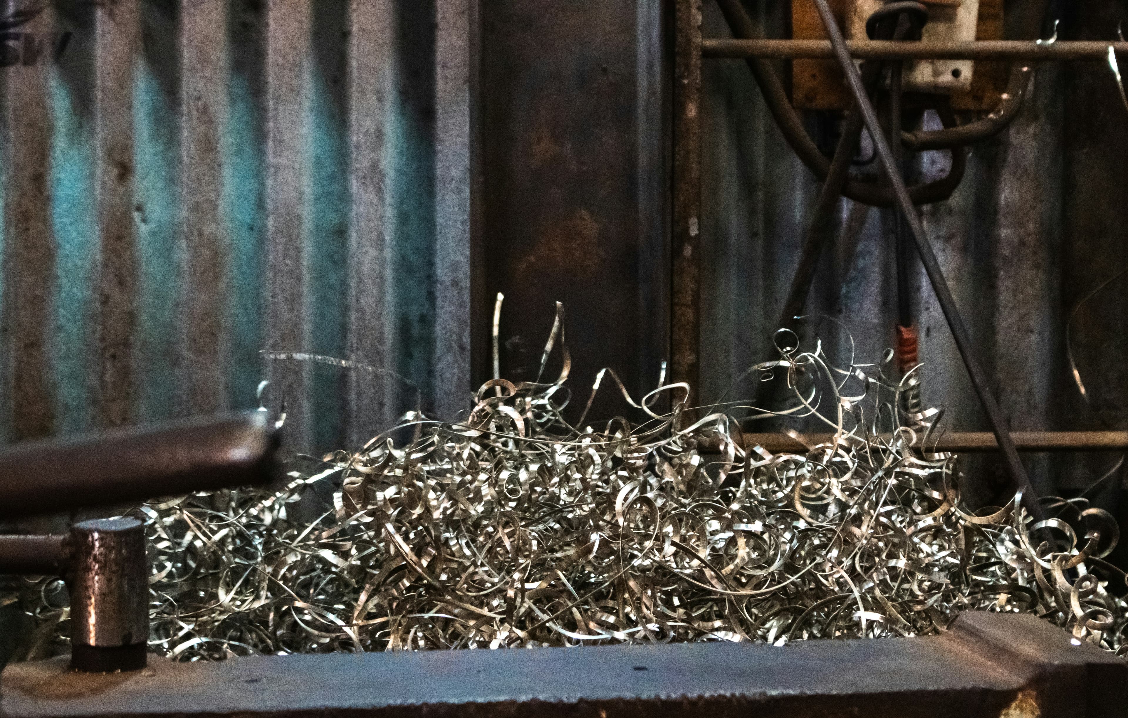 Bundled metal material ready for shipment